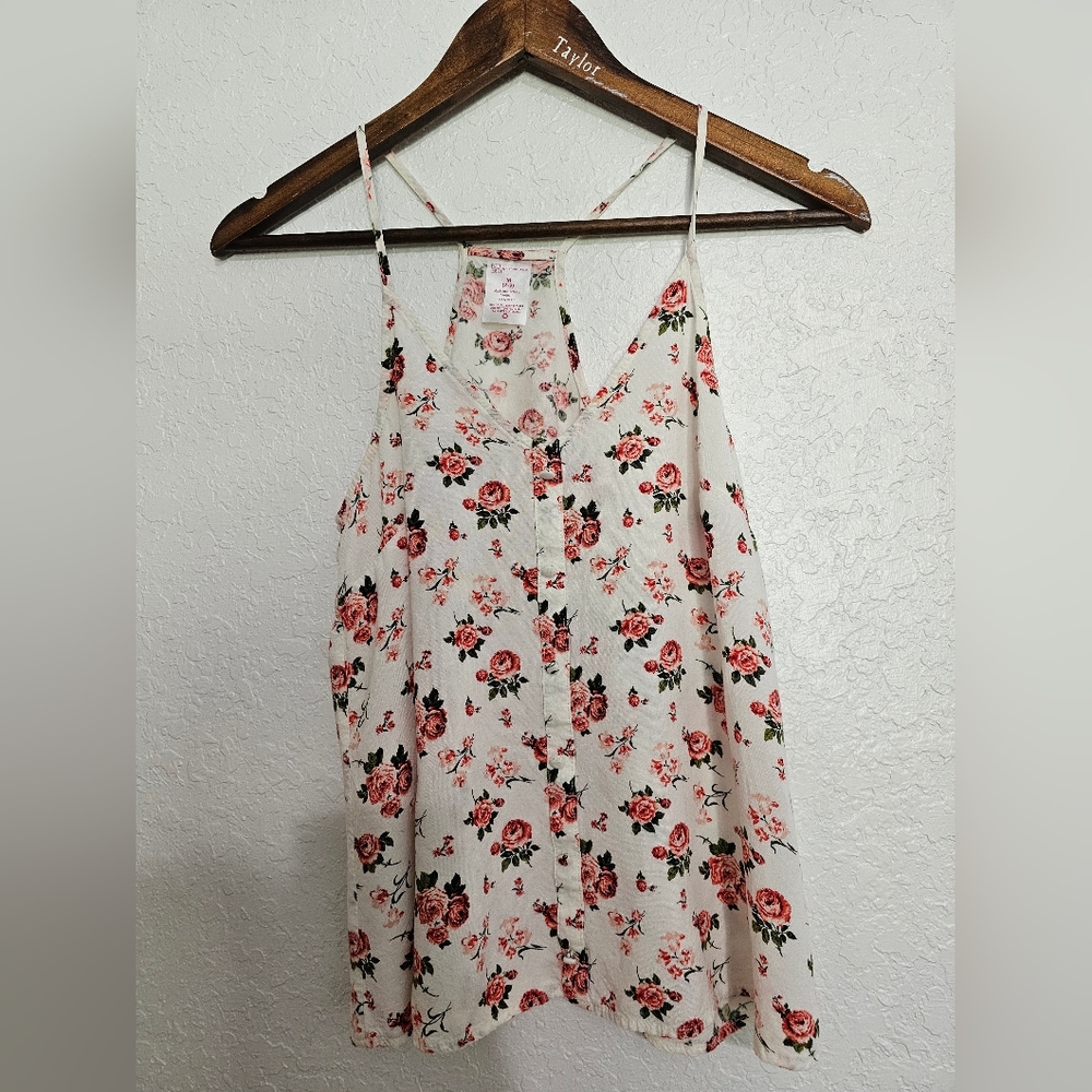 Floral tank size m